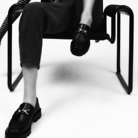 [SOLD] NWT Zara Lug Sole Geniune Leather Loafer - Picture 6 of 9